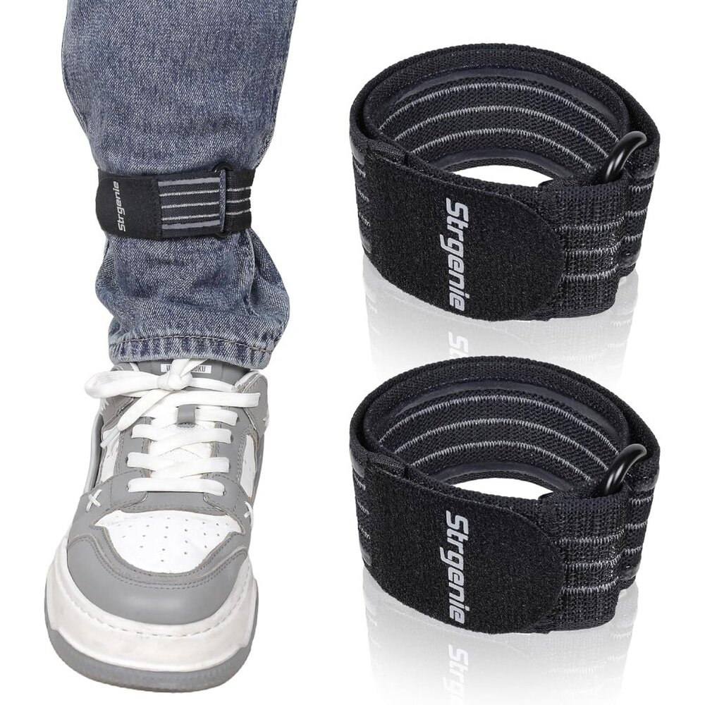 Elastic Boot Straps with Anti-Slip Strips, Cowboy Boot Straps Ankle Strap Adjust